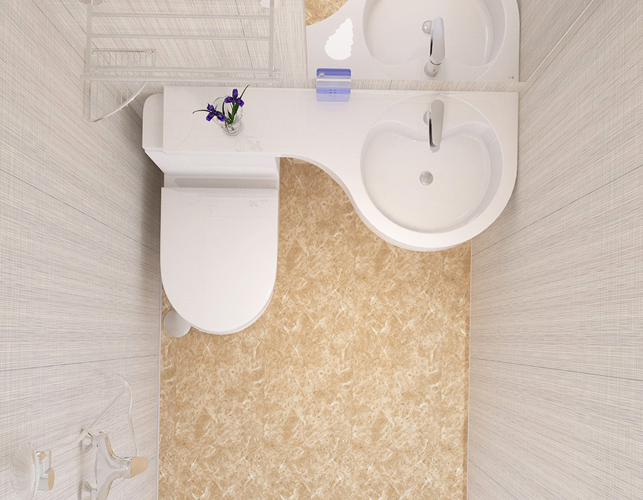 Full-Panel PEC Resin Fiber Hotel Modular Prefabricated Bathroom Unit