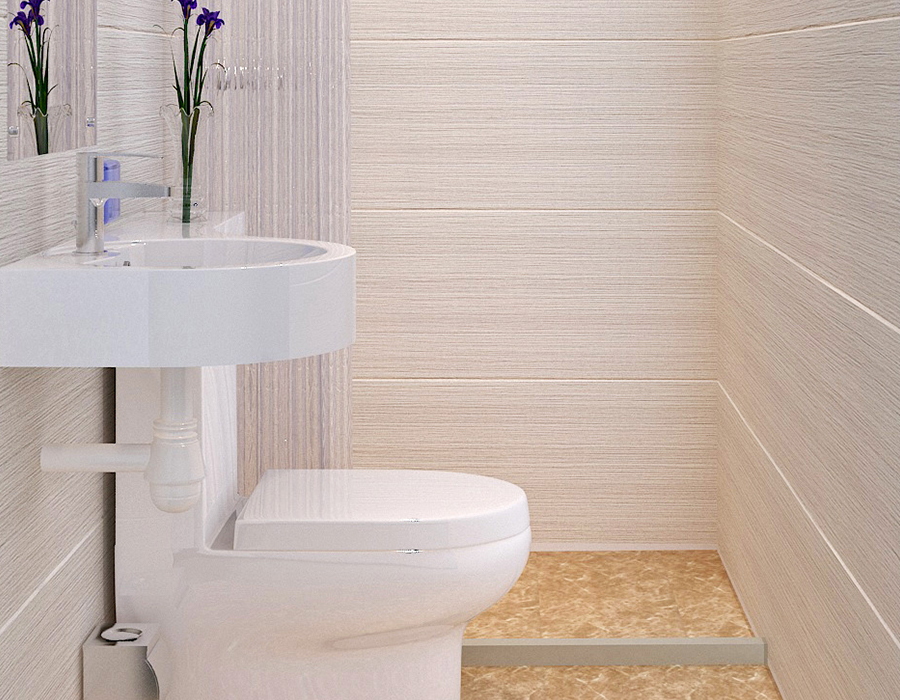 Hotel Modular Bathroom with Full PEC Resin Fiber Panel Construction