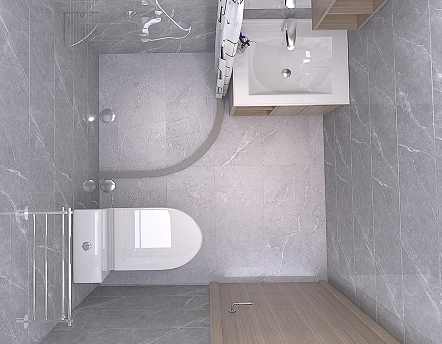 PEC Resin Fiber Panel Integrated Apartment Bathroom Unit