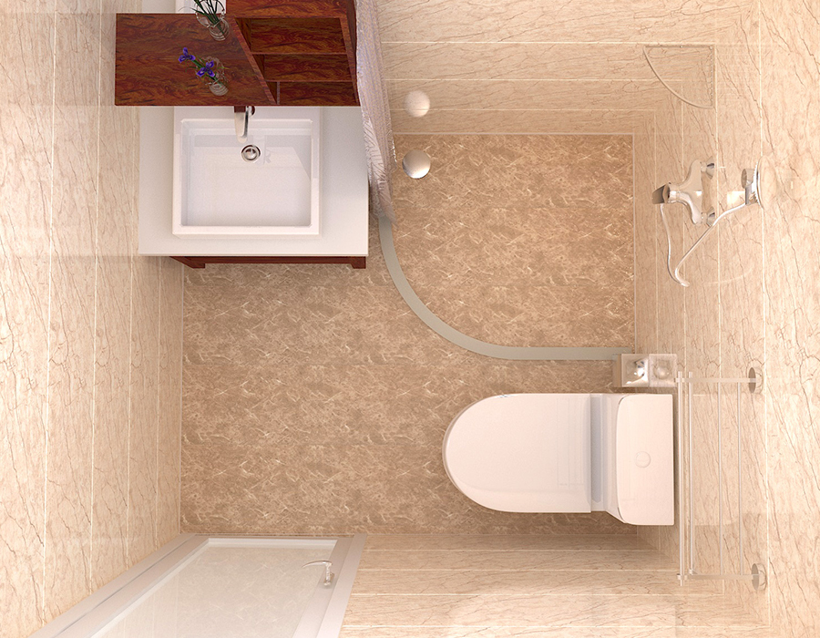 Quick-Install Modular Bathroom Featuring PEC Resin Fiber Inner Panels