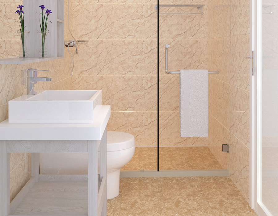 Prefabricated Dormitory Bathroom Unit with Full PEC Resin Fiber Panel System