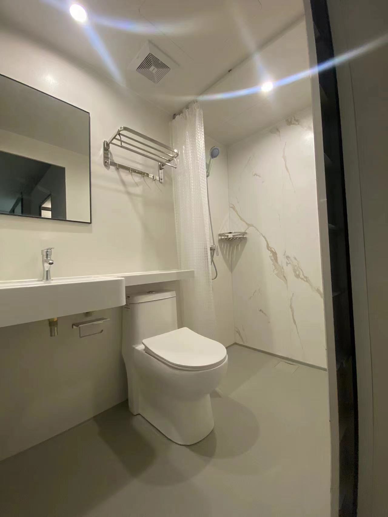 Completed bathroom interior view 1