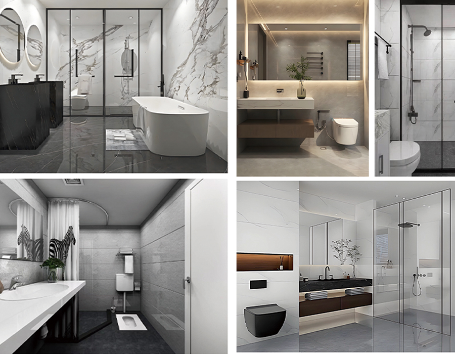 PEC Wall Board Horizontal Prefabricated Modular Sanitary Bathrooms