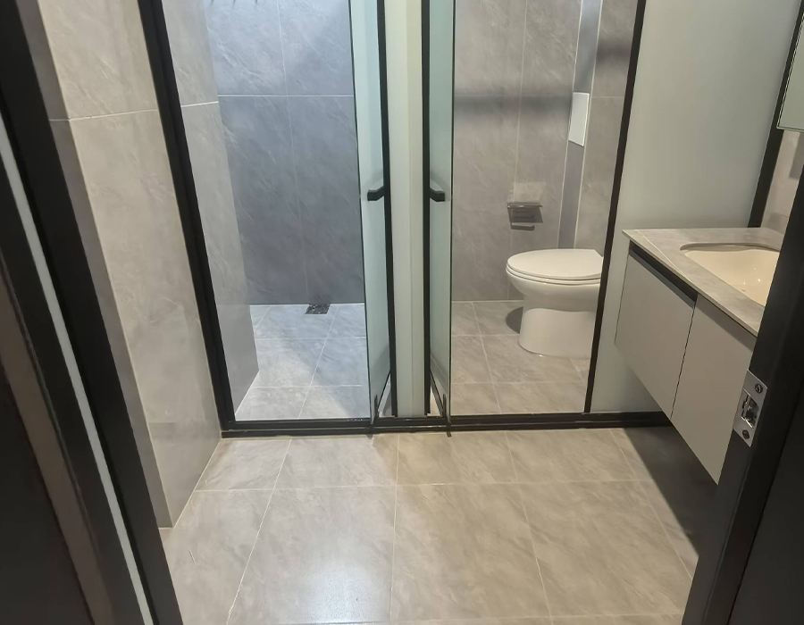 Ceramic Tile Rock Slab Surface Prefabricated Bathroom Pods