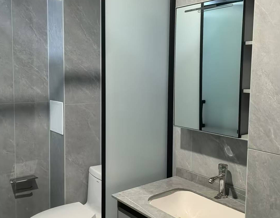 Ceramic Tile Rock Slab Surface Prefabricated Bathroom Pods