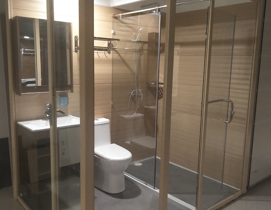 Exterior Wall Glass Assembly Bathroom