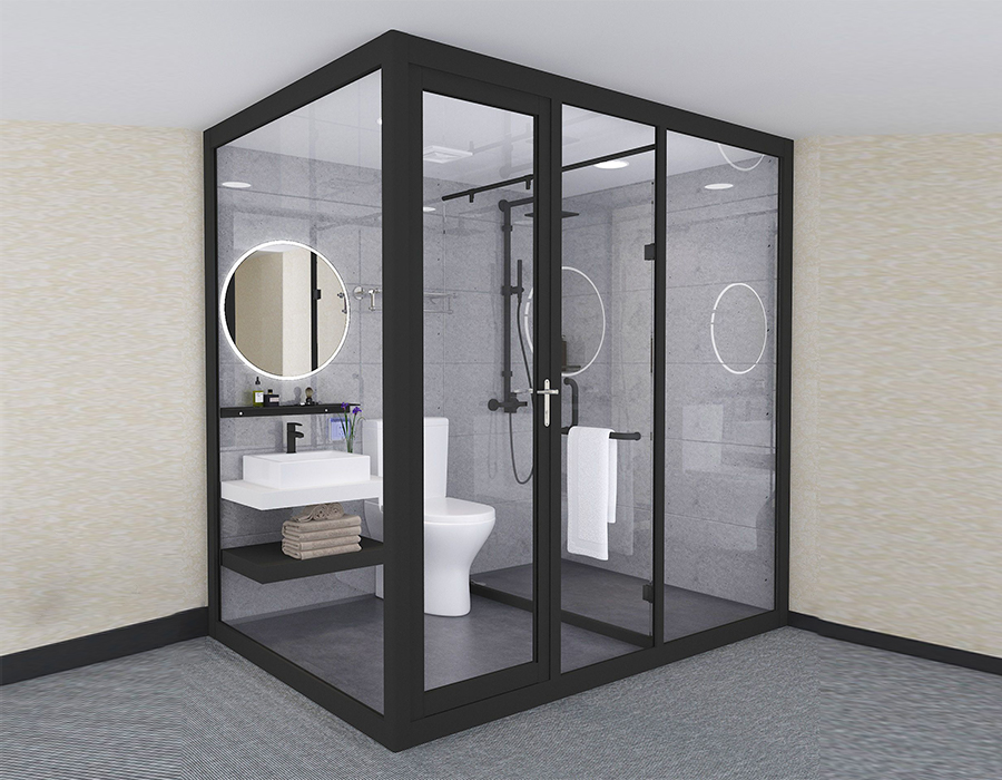Exterior Wall Glass Assembly Bathroom