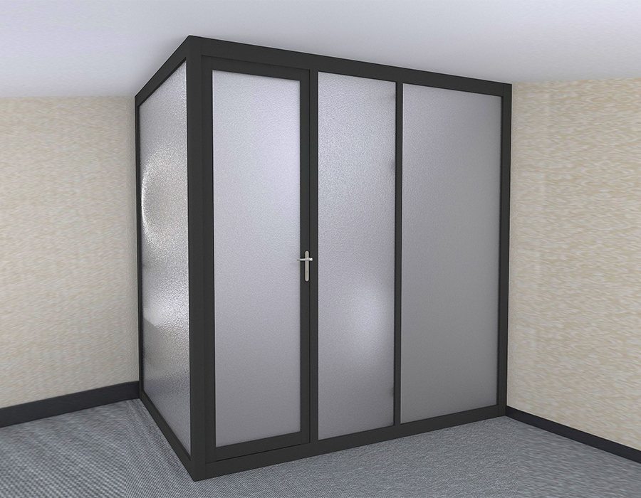 Exterior Wall Glass Assembly Bathroom
