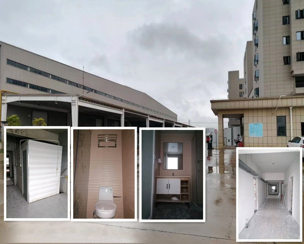 Wuhan staff dormitory whole bathroom adopts Kounor series products